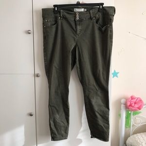 Olive Green Skinny Jeans